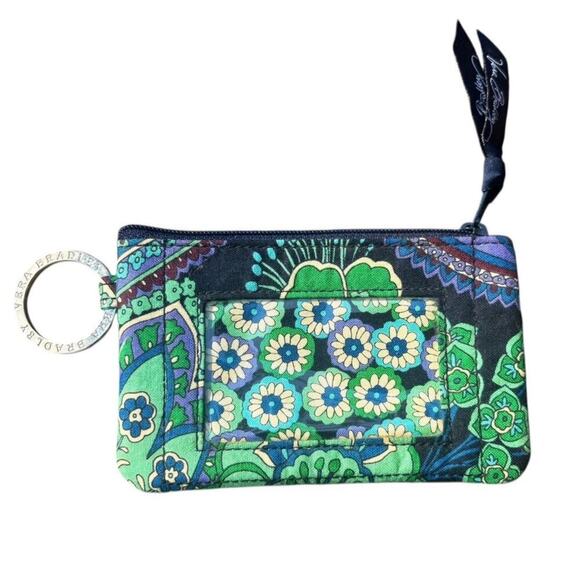 Vera Bradley Zippered ID Card Holder Rhapsody in Blue - Picture 10 of 10